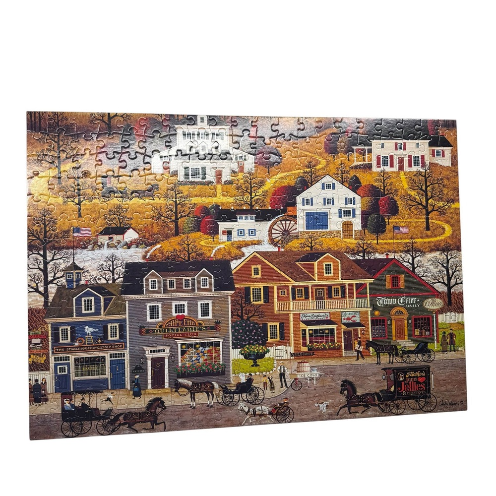 Buffalo Charles Wysocki Hawkriver Hollow 300 Large Piece Puzzle Complete - Picture 2 of 15